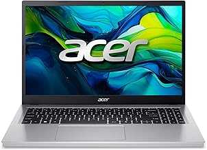 Aspire 15 Slim Laptop AG15-32P-39R2 | 15.6" FHD (1920 x 1080) IPS Display | 8-Core Intel Core 3 N355 Processor | Intel Graphics | 8GB DDR5 RAM | 128GB HD | Wi-Fi 6 | Windows 11 Home