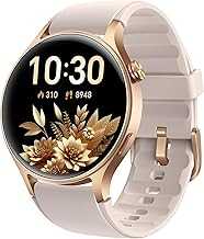 aeac Smart Watch for Women, 1.32'' AMOLED Ultra-Clear Screen Activity Trackers with Heart Rate/Sleep/SpO2 Monitor, Smartwatch for iPhone/Samsung/Android, 110+ Sport Modes Waterproof Fitness Watch